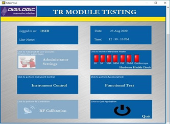 TR Module Testing